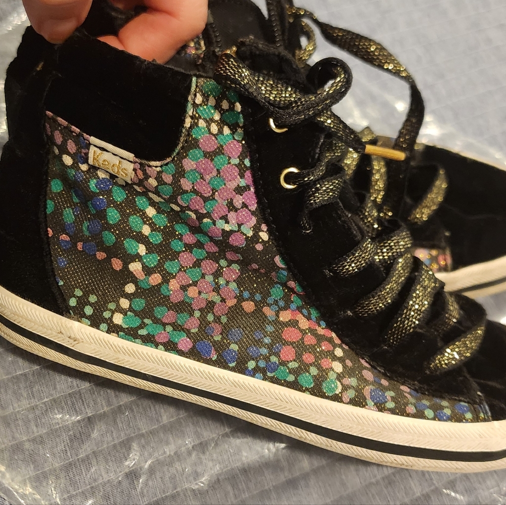 KATE SPADE ♠️ KEDS Double Up Hi Top Dot Sneaker. Size 2.5